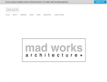 Tablet Screenshot of mad-works.com